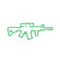 Gewehr-Silhouette als Esports-Icon f&uuml;r CS2 Wetten bei Jack Casino
