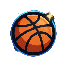 Basketball-Icon mit blauer Neon-Kante f&uuml;r Basketballwetten bei Jack Casino