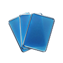 Blaues Baccarat-Kartenf&auml;cher-Icon f&uuml;r die Live Baccarat Tische bei Jack Casino