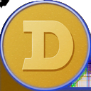 Dogecoin DOGE Coin-Icon f&uuml;r Krypto-Zahlungen im Jack Casino